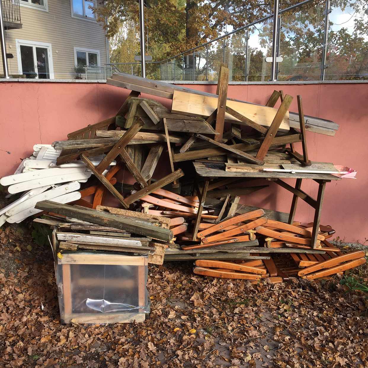 image of Utemöbler - trä plank - Lidingö