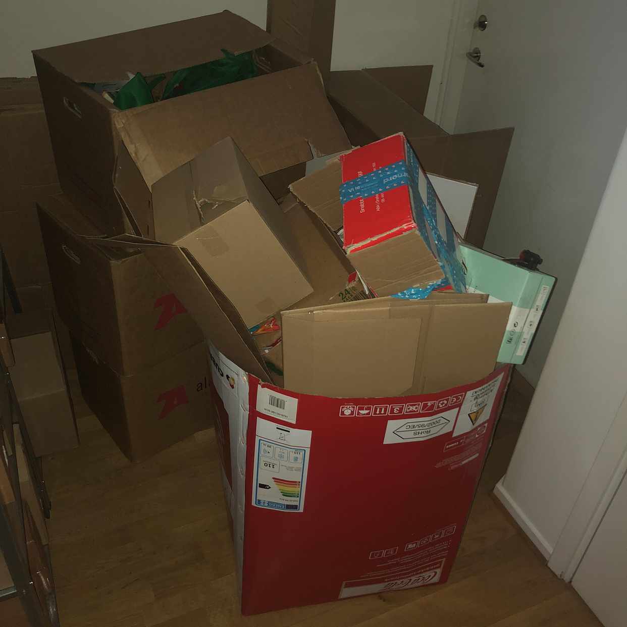image of Cardboard boxes - Stockholm City