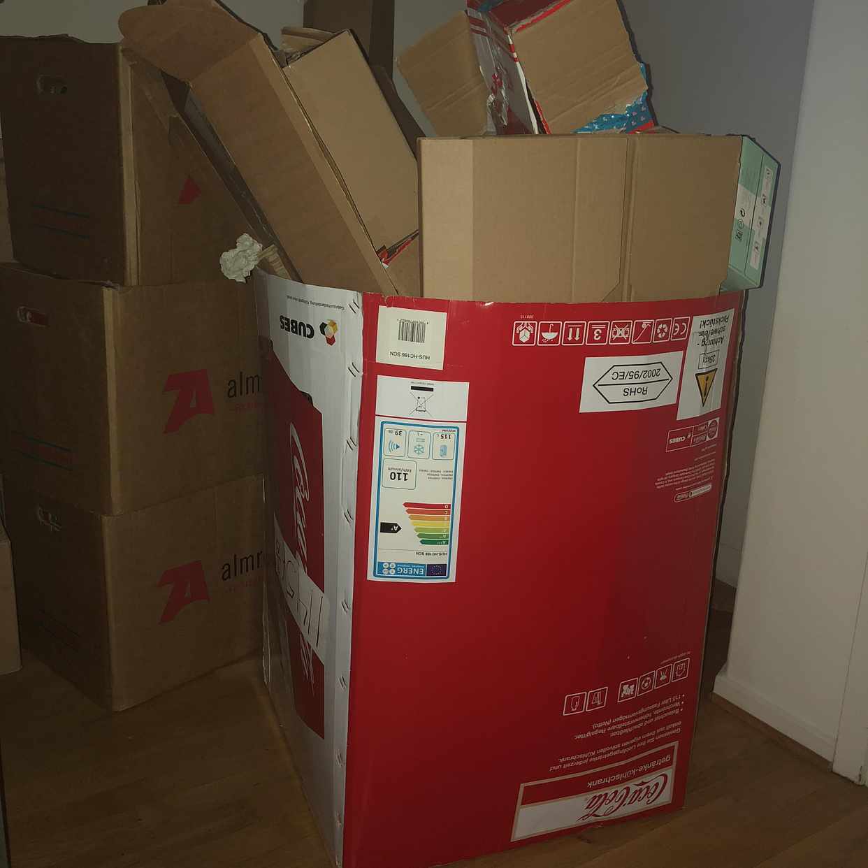image of Cardboard boxes - Stockholm City