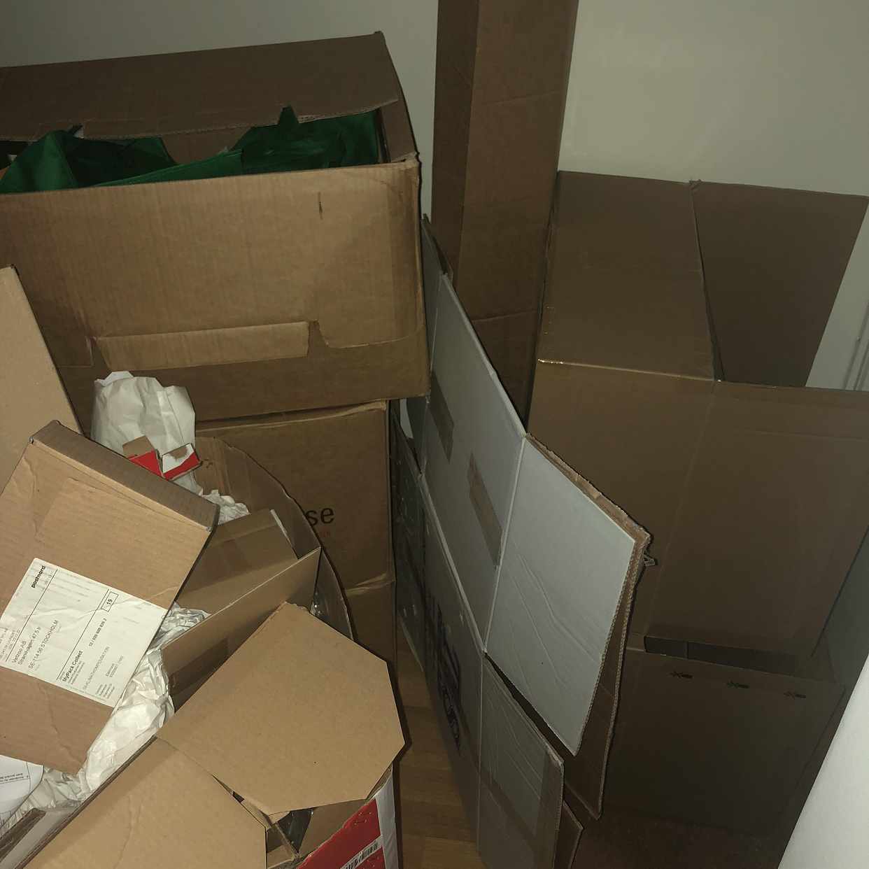 image of Cardboard boxes - Stockholm City