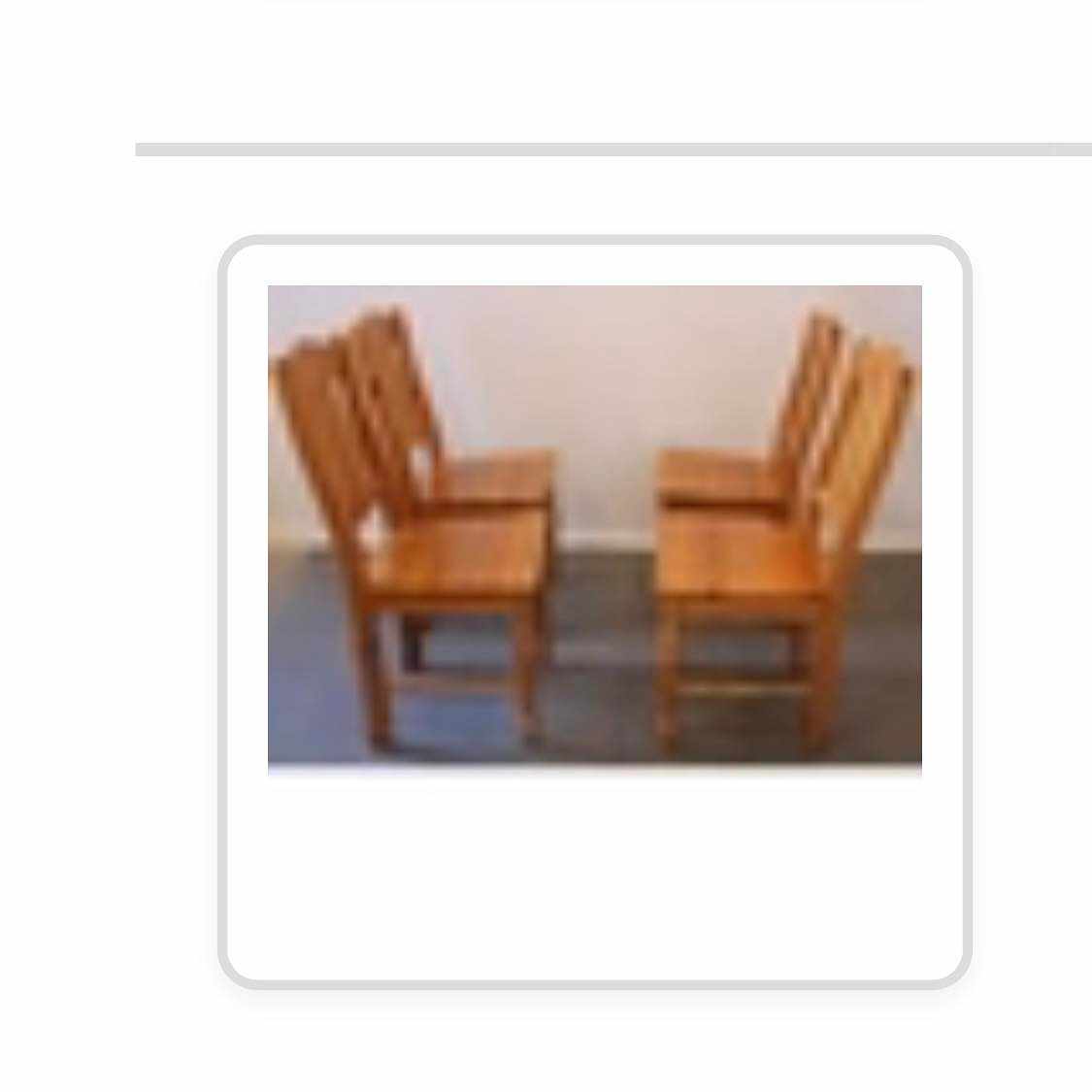 image of 4 Wood chairs - 