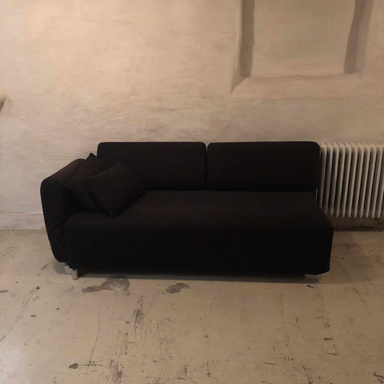 image of Ikea soffa svart - Stockholm