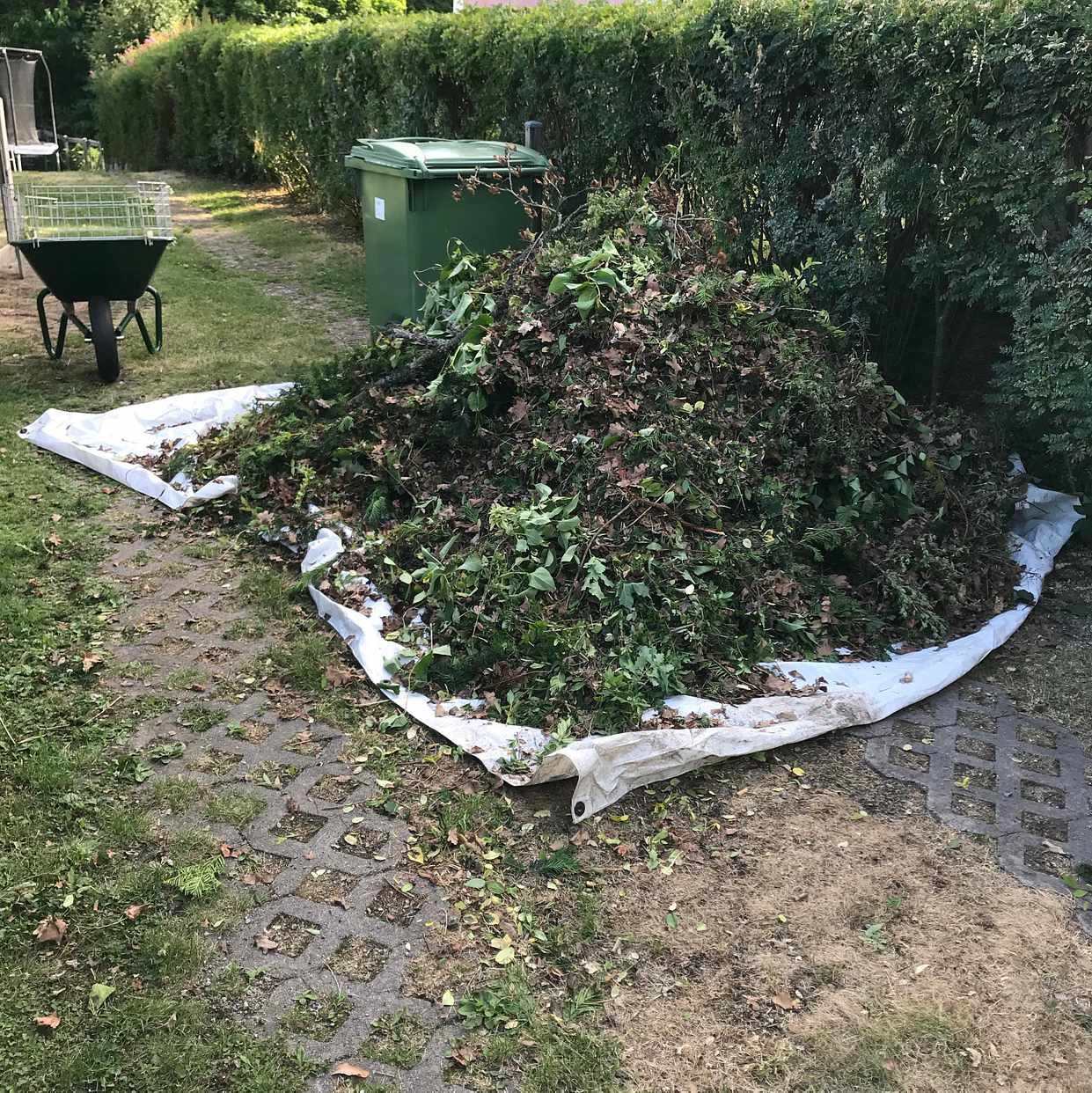 image of Hög med kvistar och löv - Sollentuna