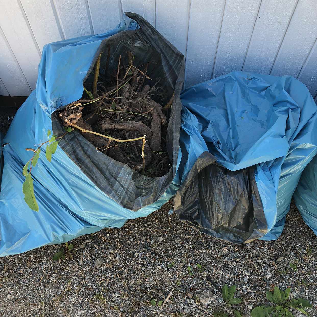 image of Säckar trädgårdsavfall - Älta