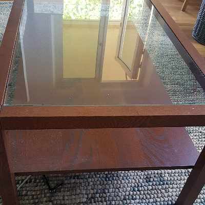 image of Wooden coffee table ikea  - 