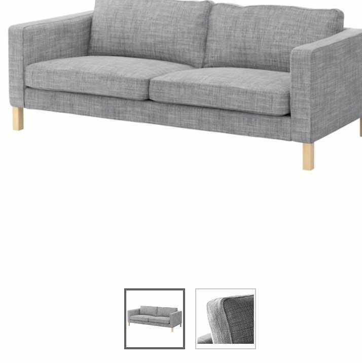 image of Karlstad soffa m fotpall - Skogås