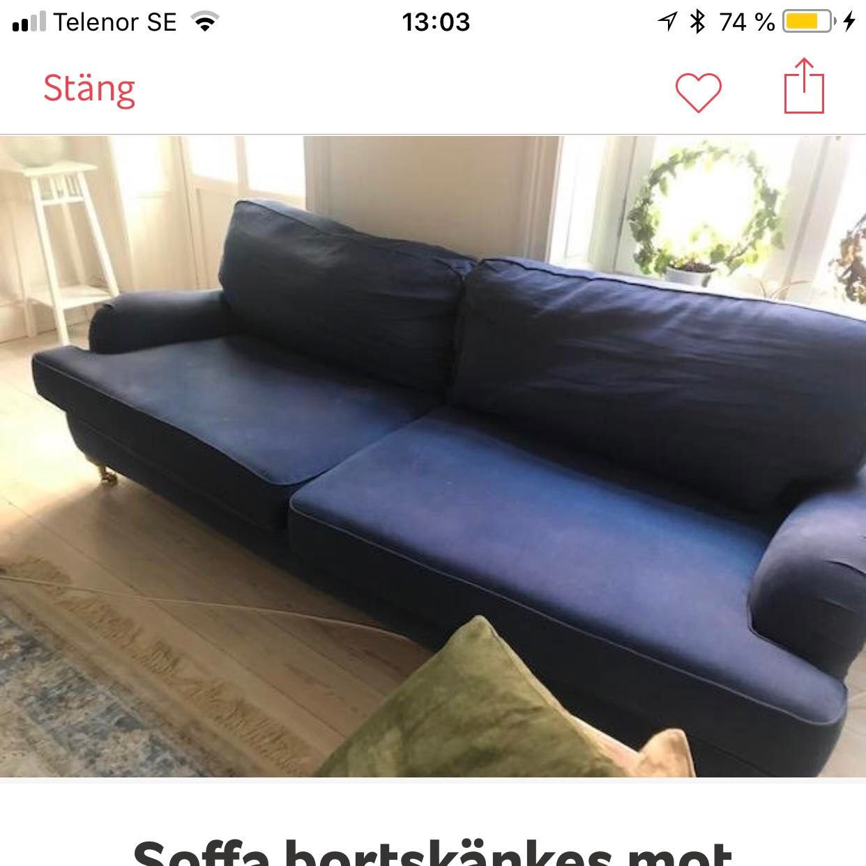 image of Tvåsitssoffa - 