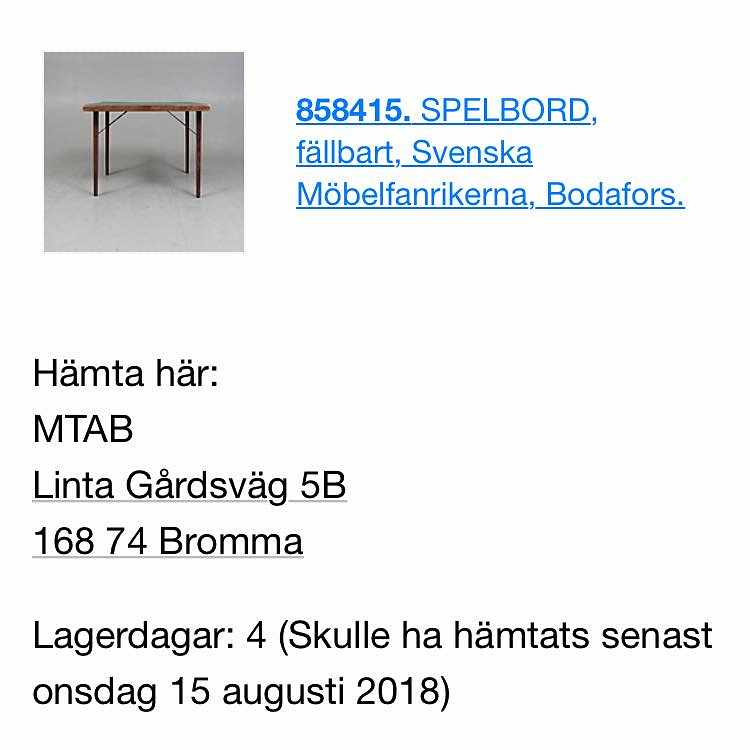 image of Stol samt spelbord - 