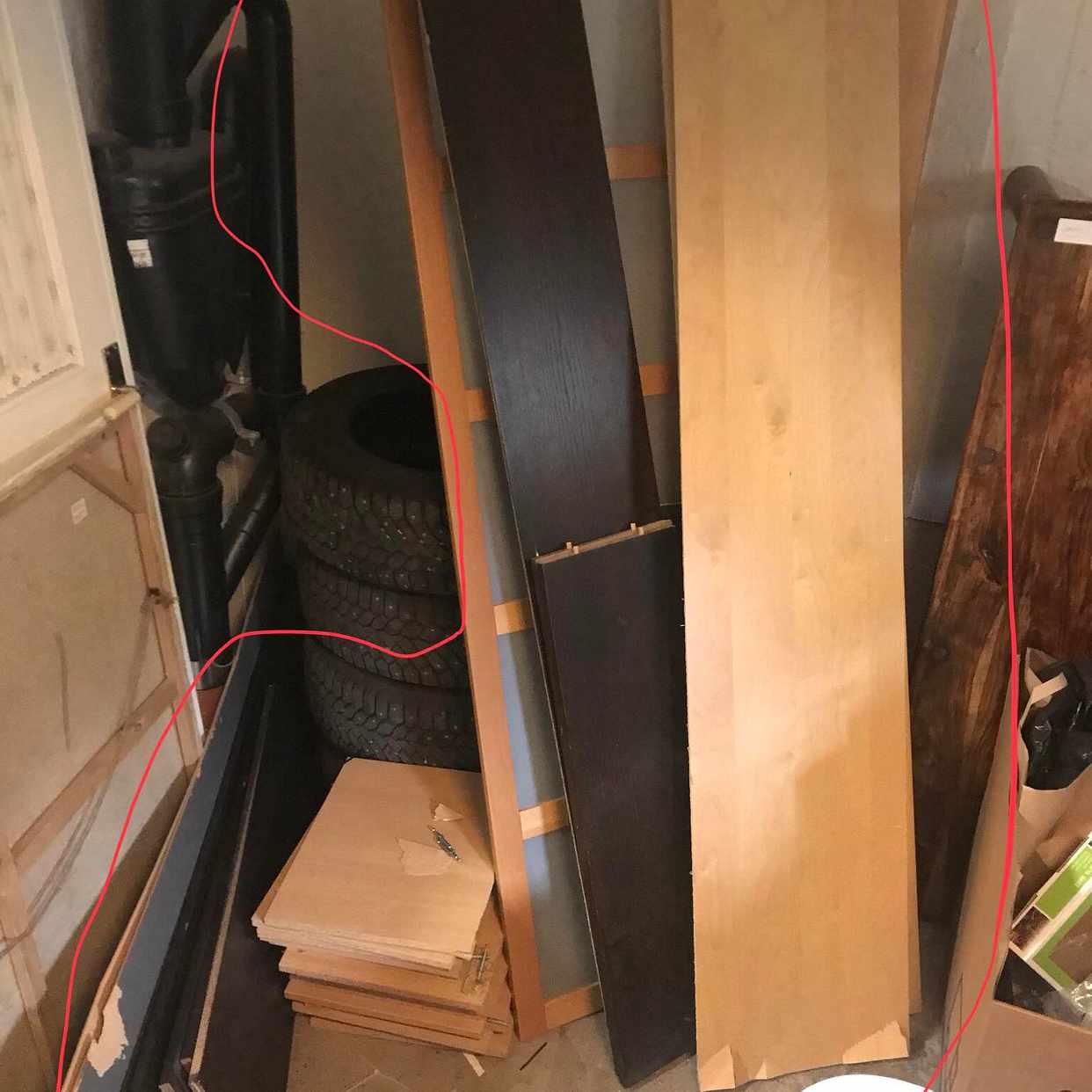 image of 4 bokhyllor redan i delar - Bromma