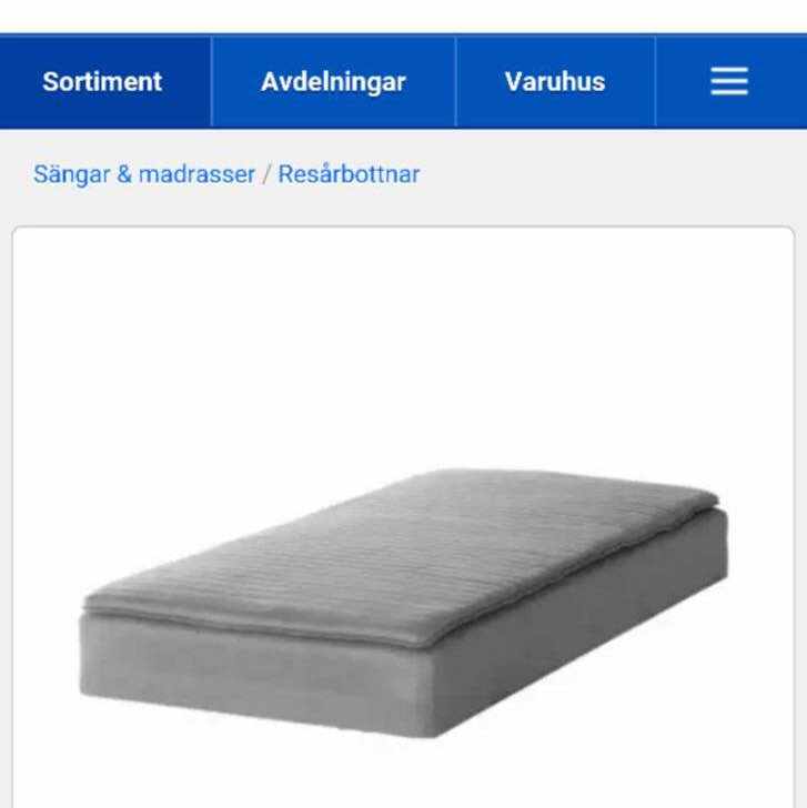 image of En sultan madrass 120cm - Eskilstuna