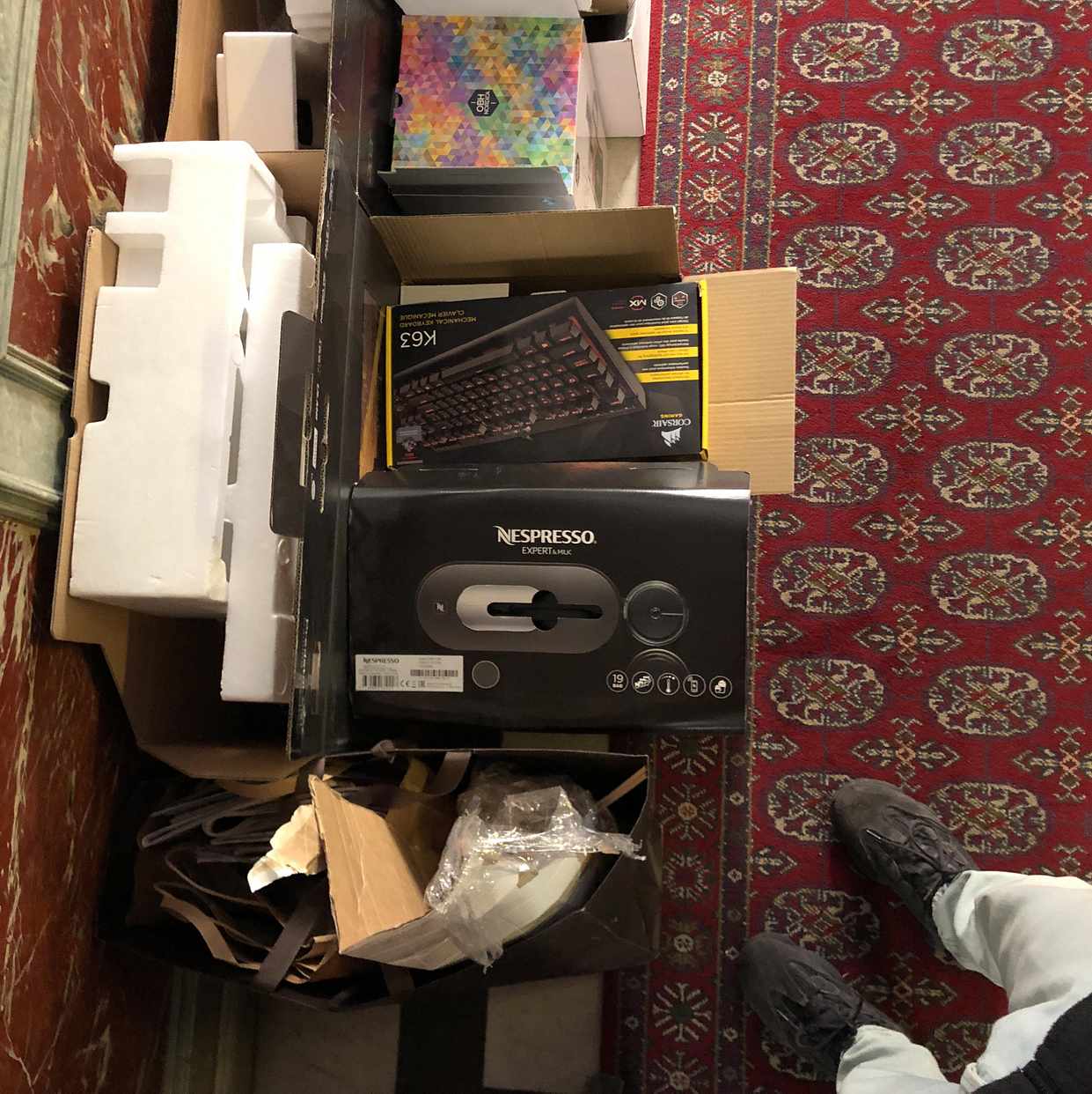 image of Cardboards and bags - Stockholm City