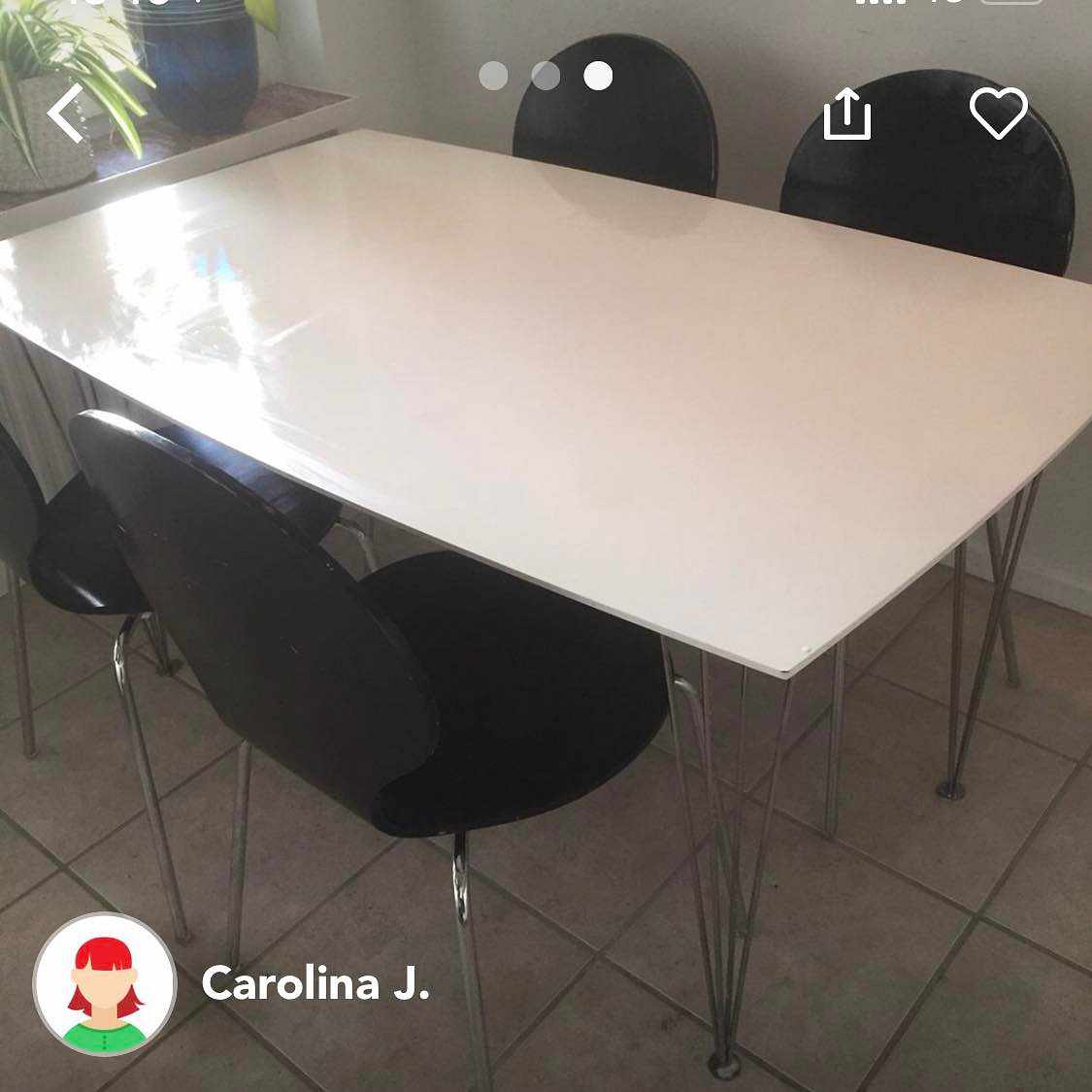 image of Bord och 4 stolar - 