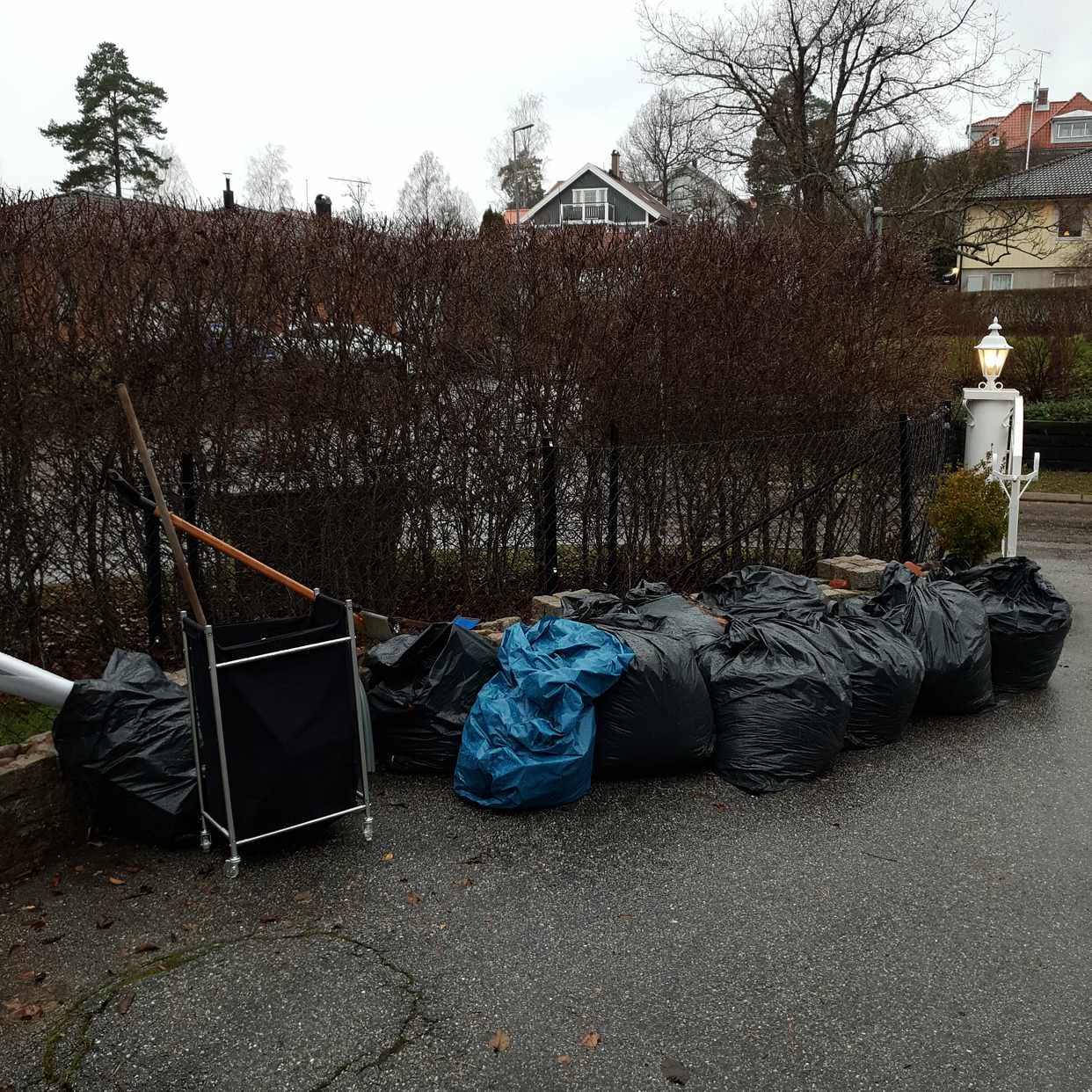 image of Lövsäckar och lite skräp - Sollentuna