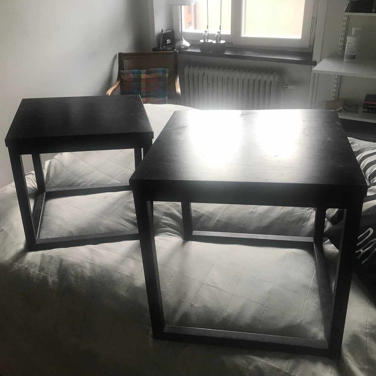 image of Två hela IKEA småbord. - Stockholms Stad