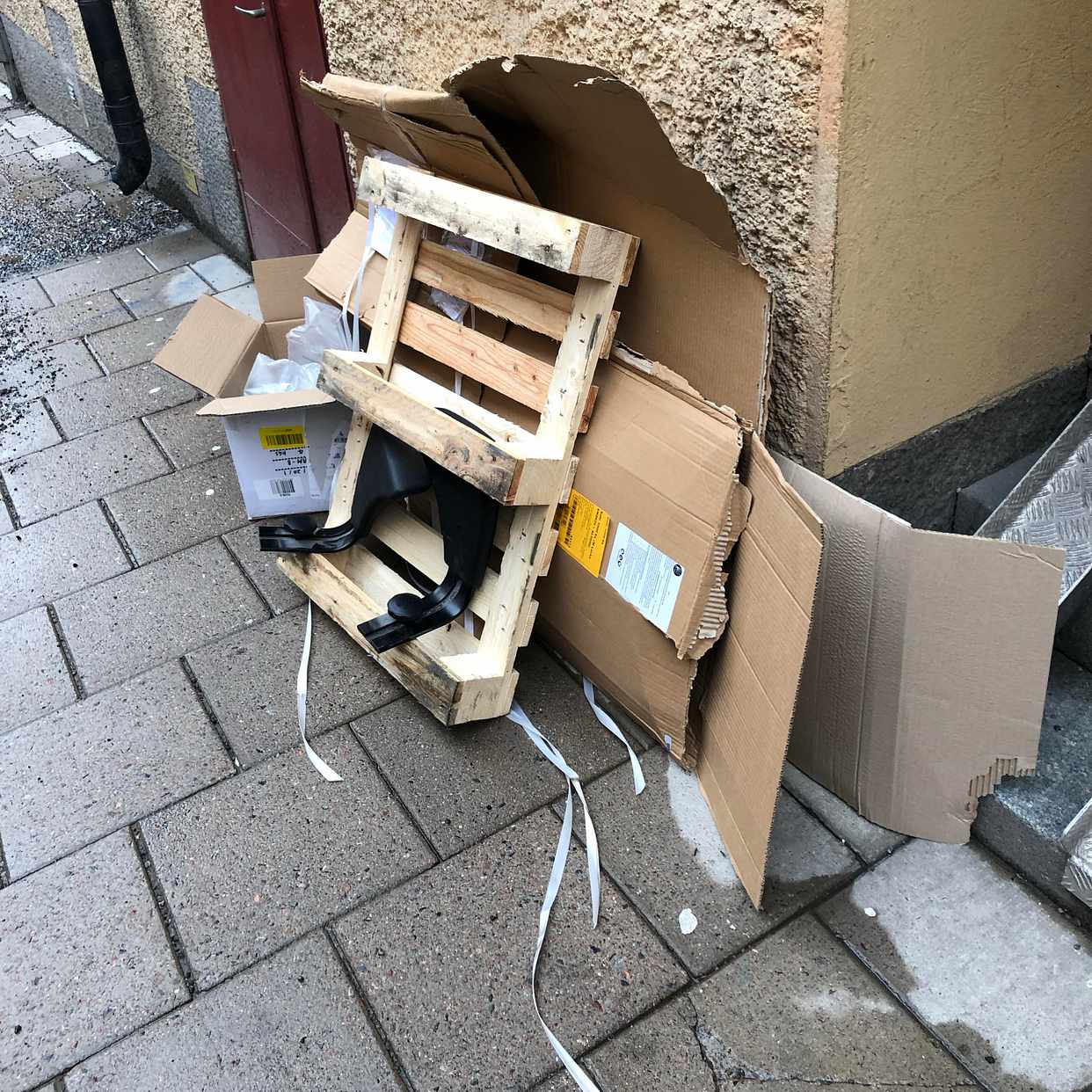 image of Liten lastpall med mera - Stockholm