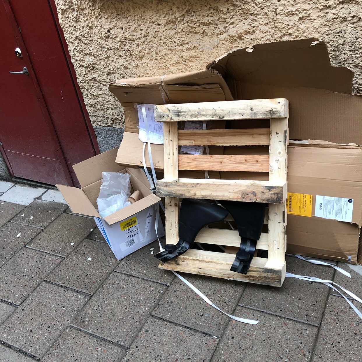 image of Liten lastpall med mera - Stockholm