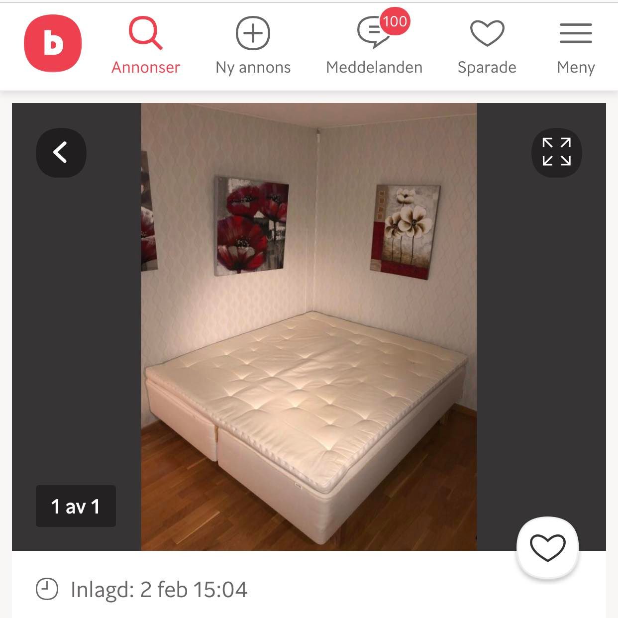 image of Två sängar 90x200 - 
