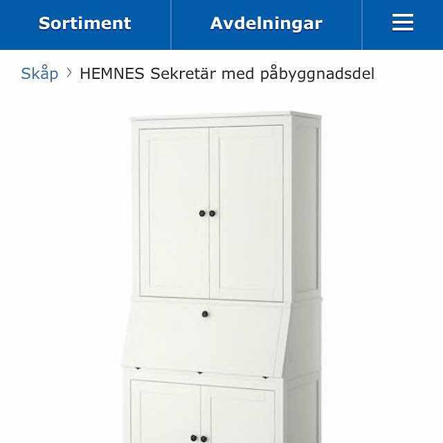 image of Hemnes sekretär - 