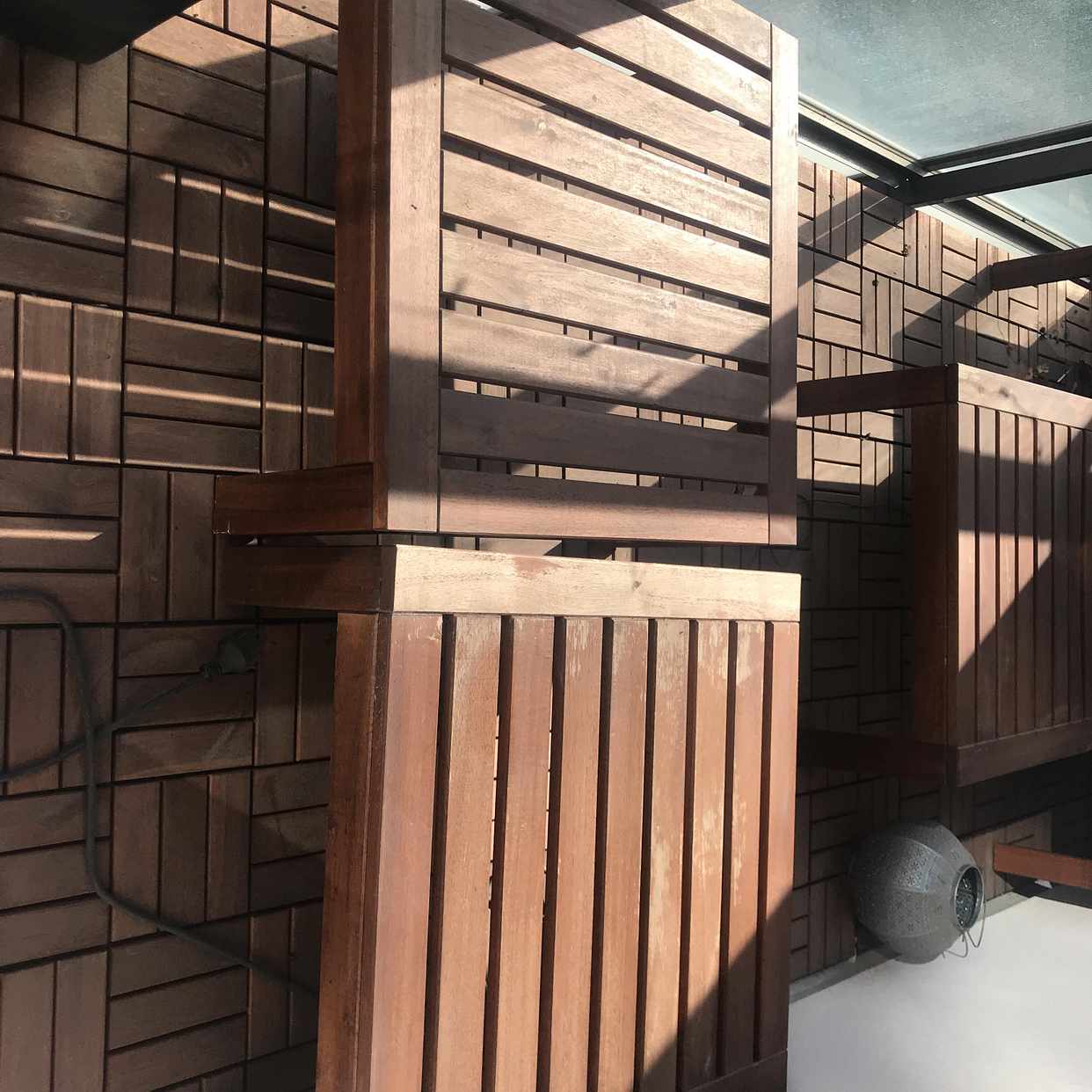 image of 2 Ikea Äpplarö bord/pall - Stockholms Stad