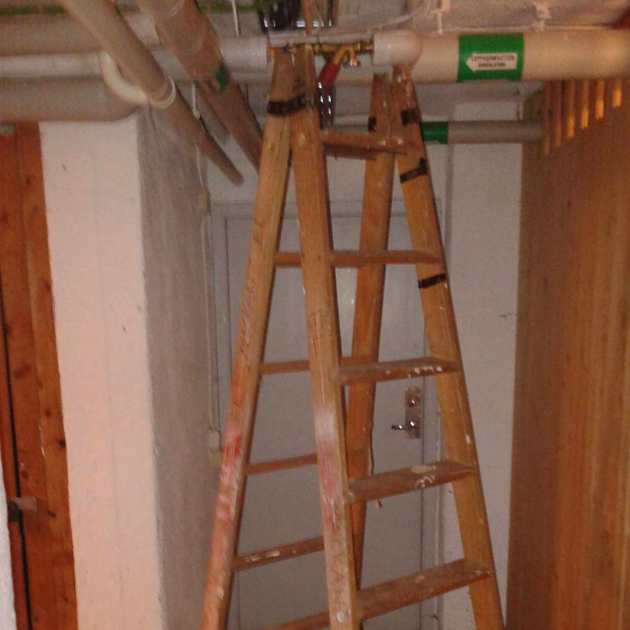 image of En stege 2 m + 2 böcker - 