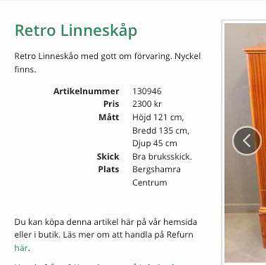 image of Linneskåp - 