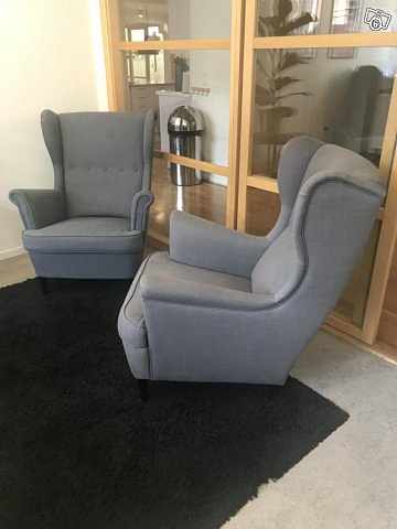 image of Grey armchairs 