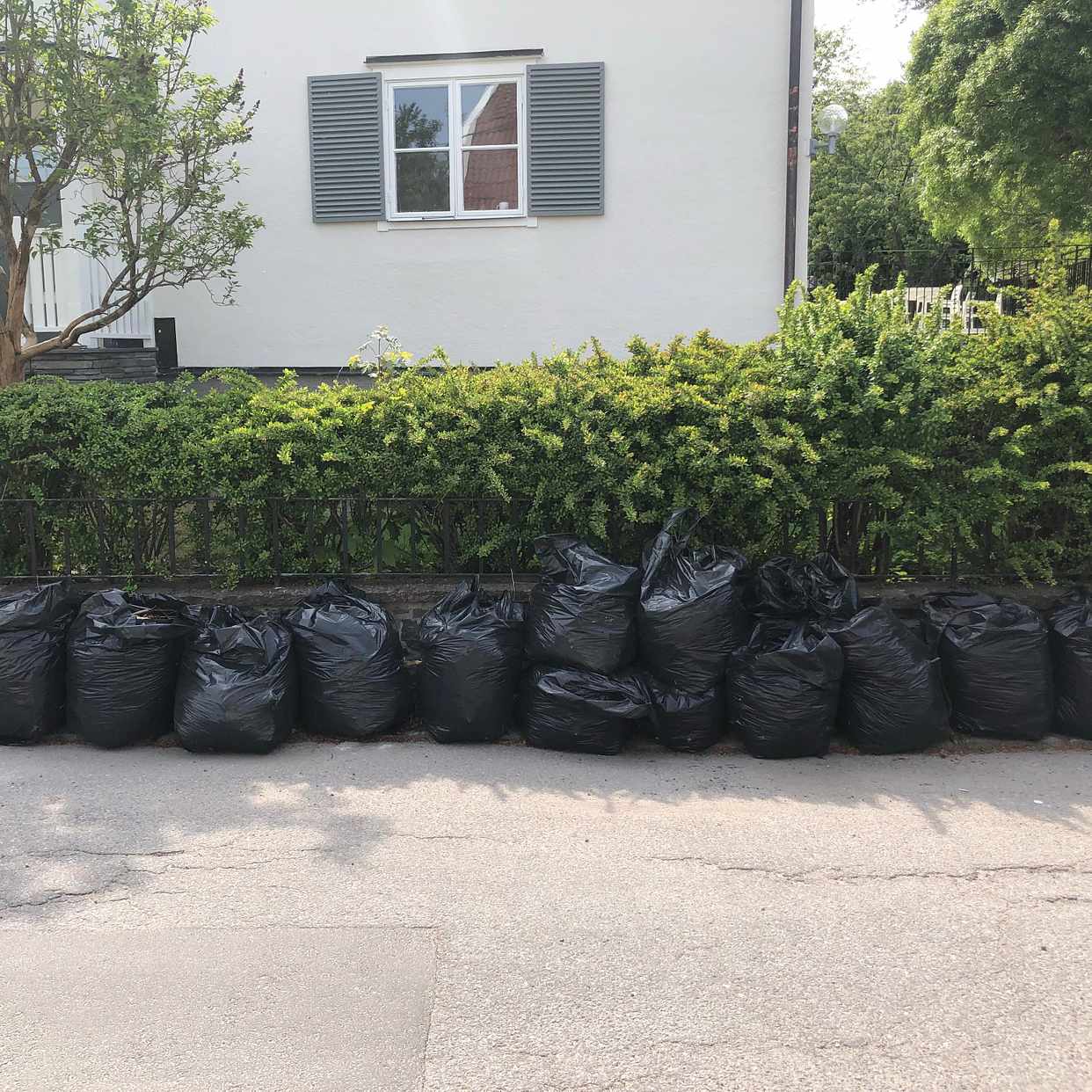 image of 15 säckar trädgårdsavfall - Bromma