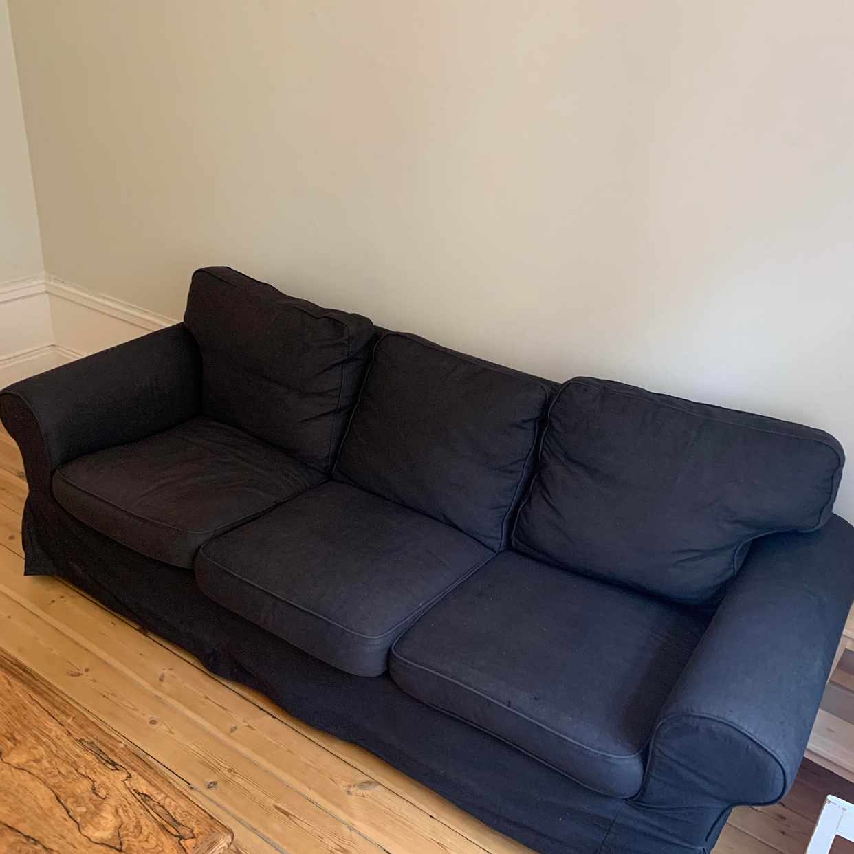 image of Soffa Ikea Ektorp svart - Stockholm City