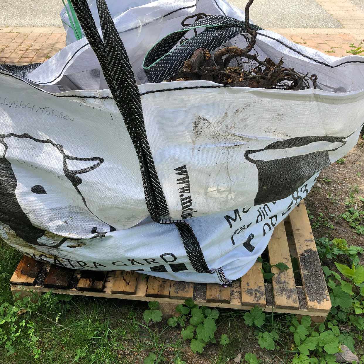 image of trädgårdsavfall  i säck - Lidingö