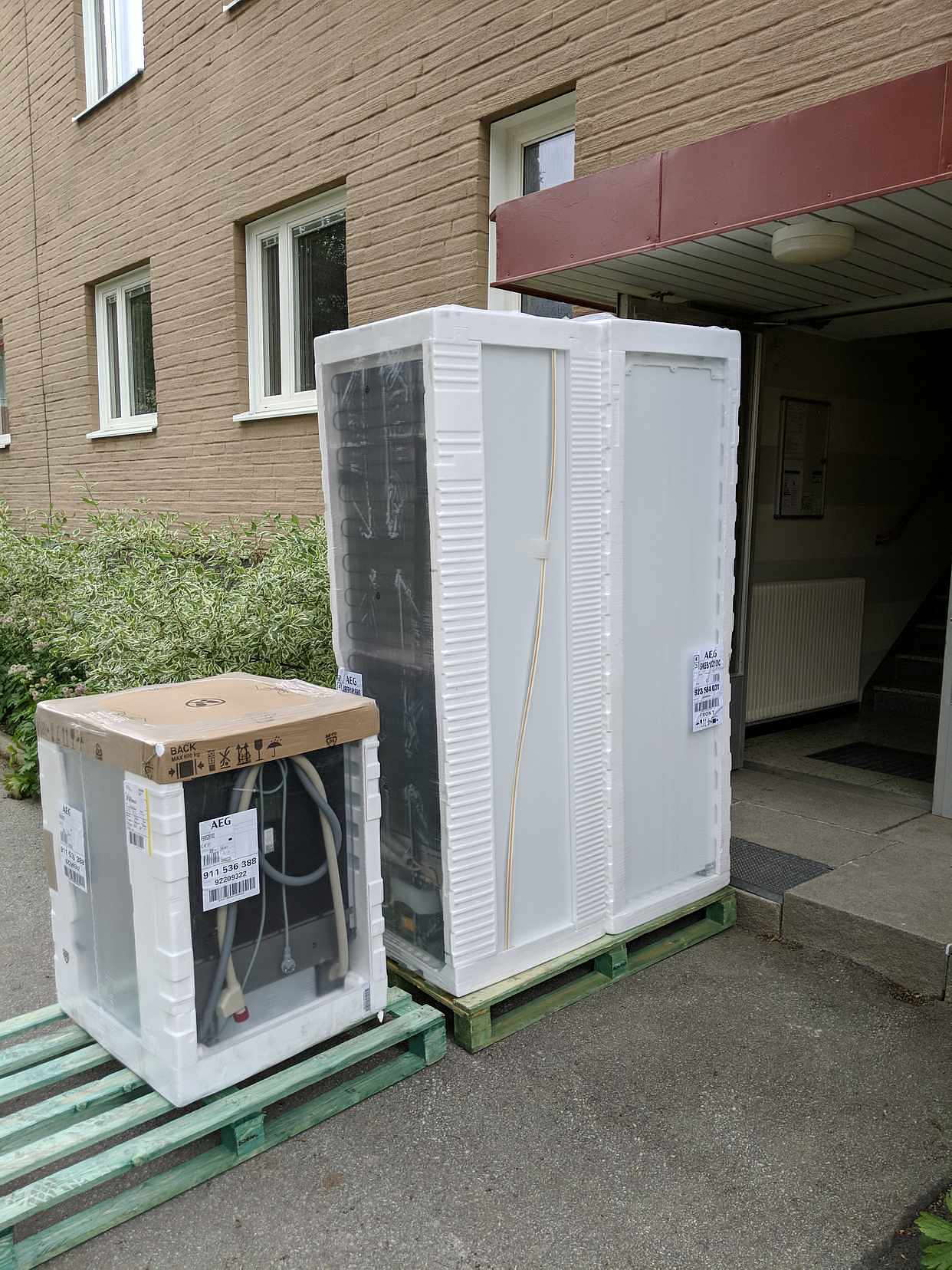 image of Inbärning av vitvaror - 