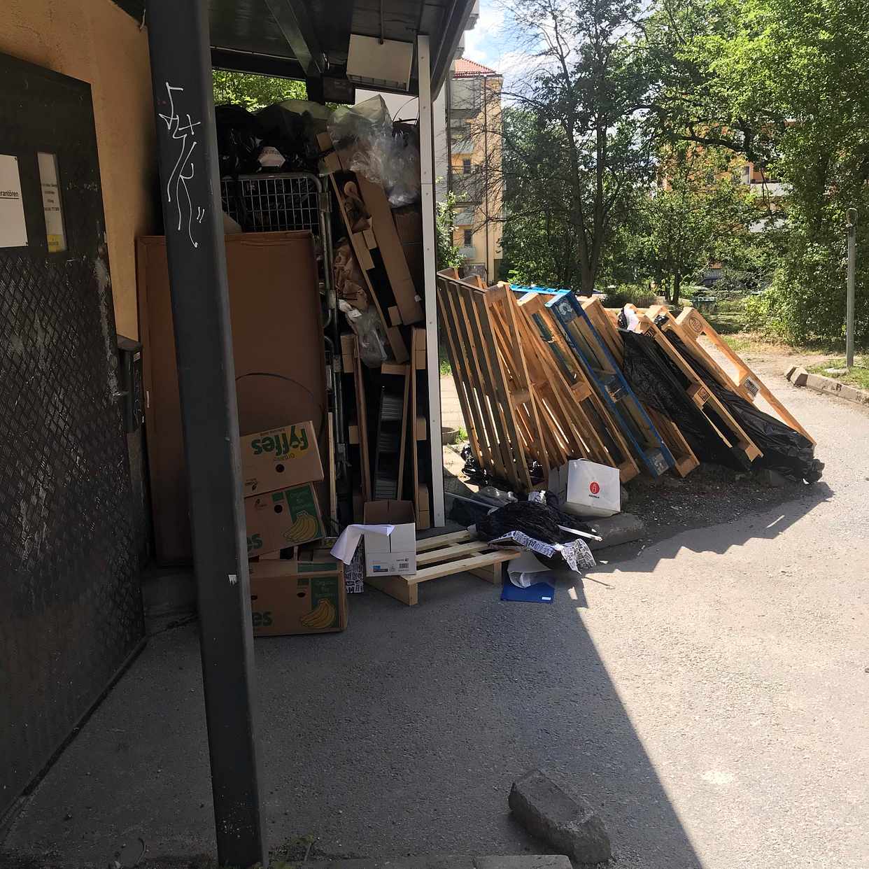 image of Emballage o pallar - Stockholms Stad