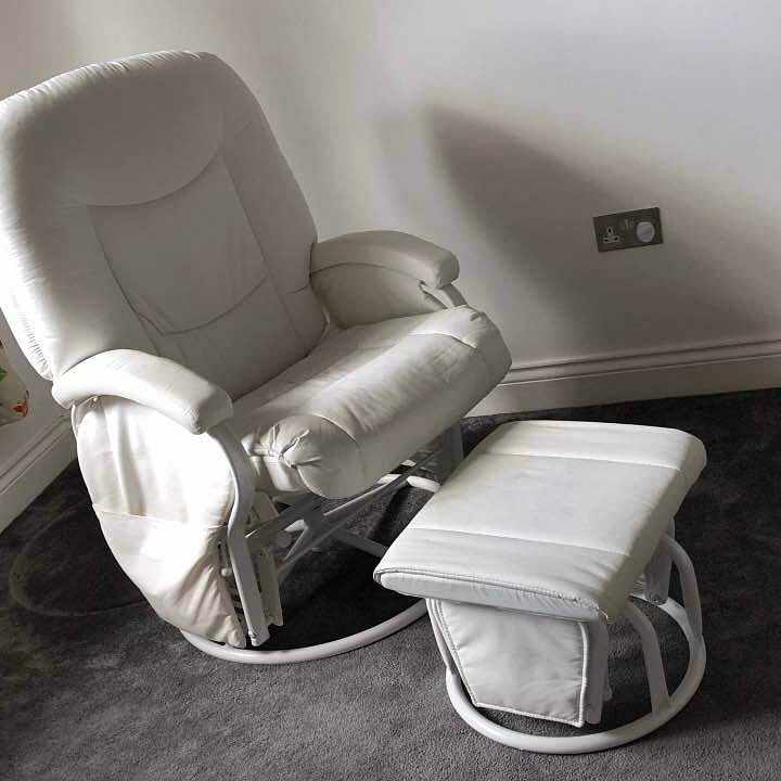 image of Hardly used leather chair - London