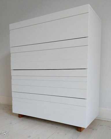 image of Byrå A2 White, 4 lådor, f - 