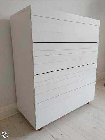 image of Byrå A2 White, 4 lådor, f - 