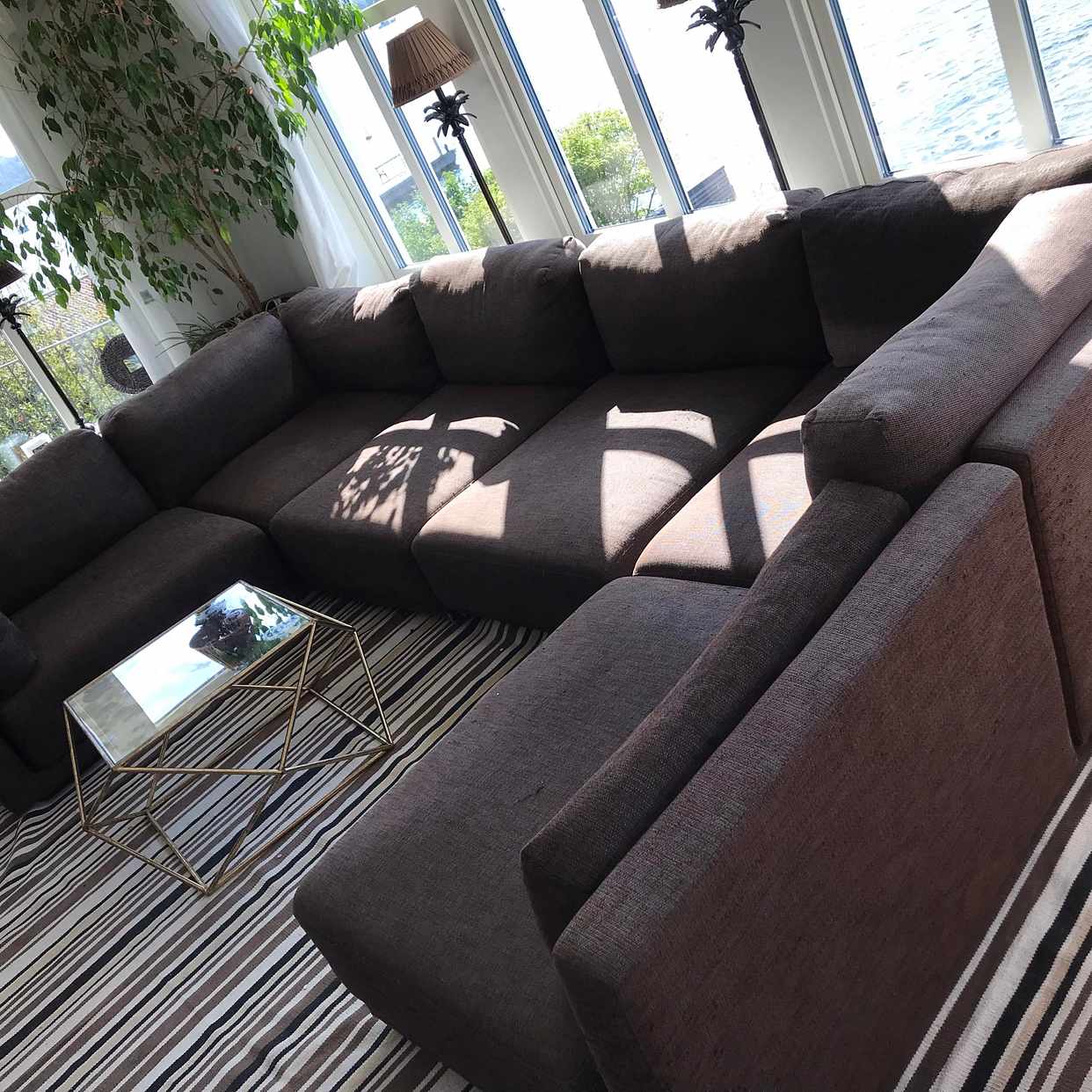 image of soffa i 6 delar + matta - 