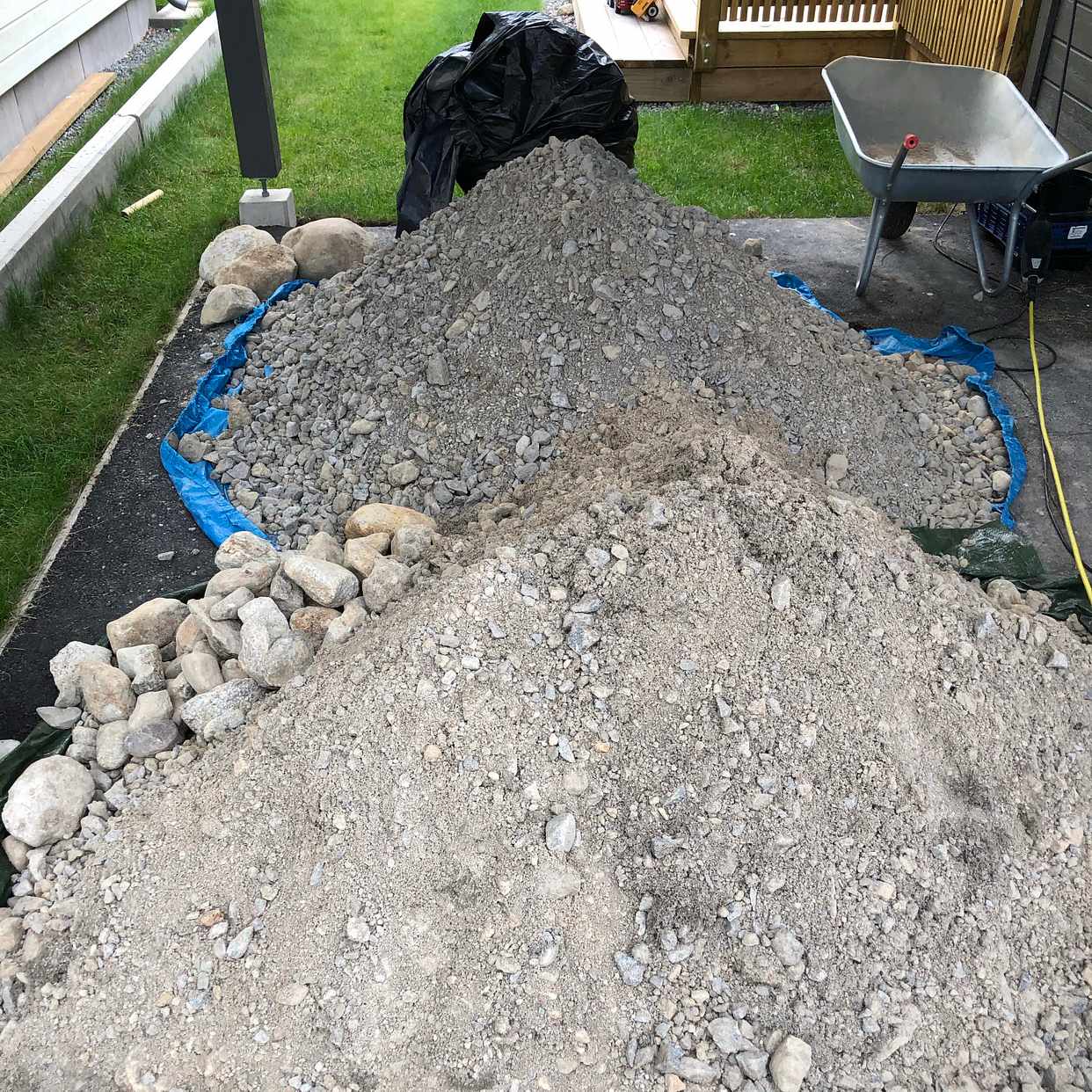 image of 2 grushögar + gräs - Tullinge