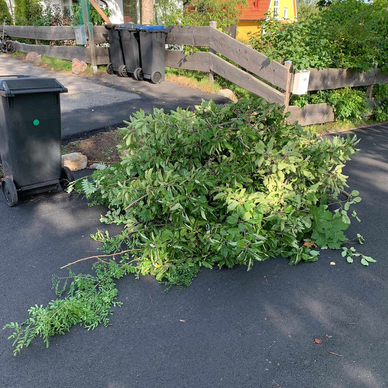 image of Hög med grenar - Täby