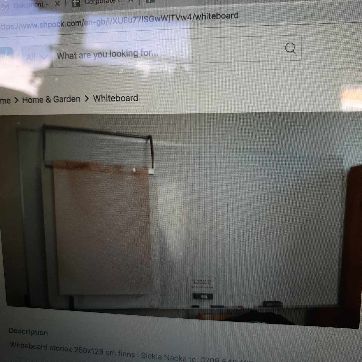 image of Whiteboard upphämtning - 