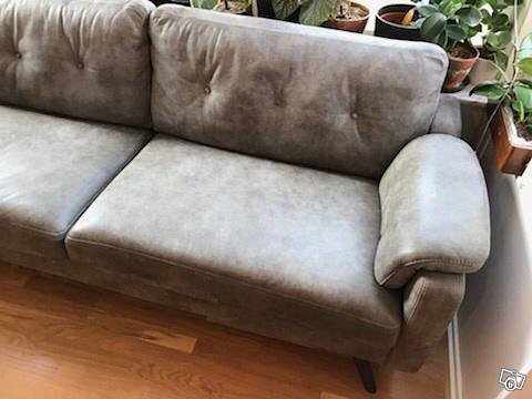 image of Härlig 3-sits skinnsoffa  - 