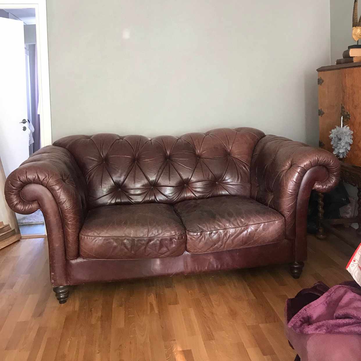 image of Lädersoffa Gratis - Åkersberga