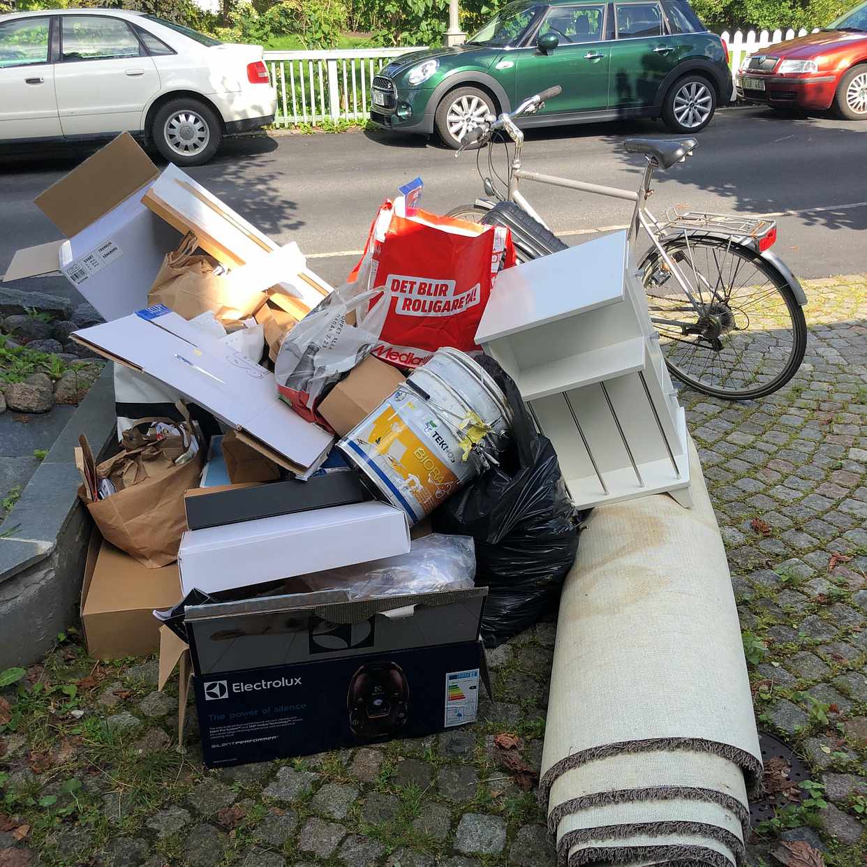 image of Blandat avfall + cykel - Göteborg