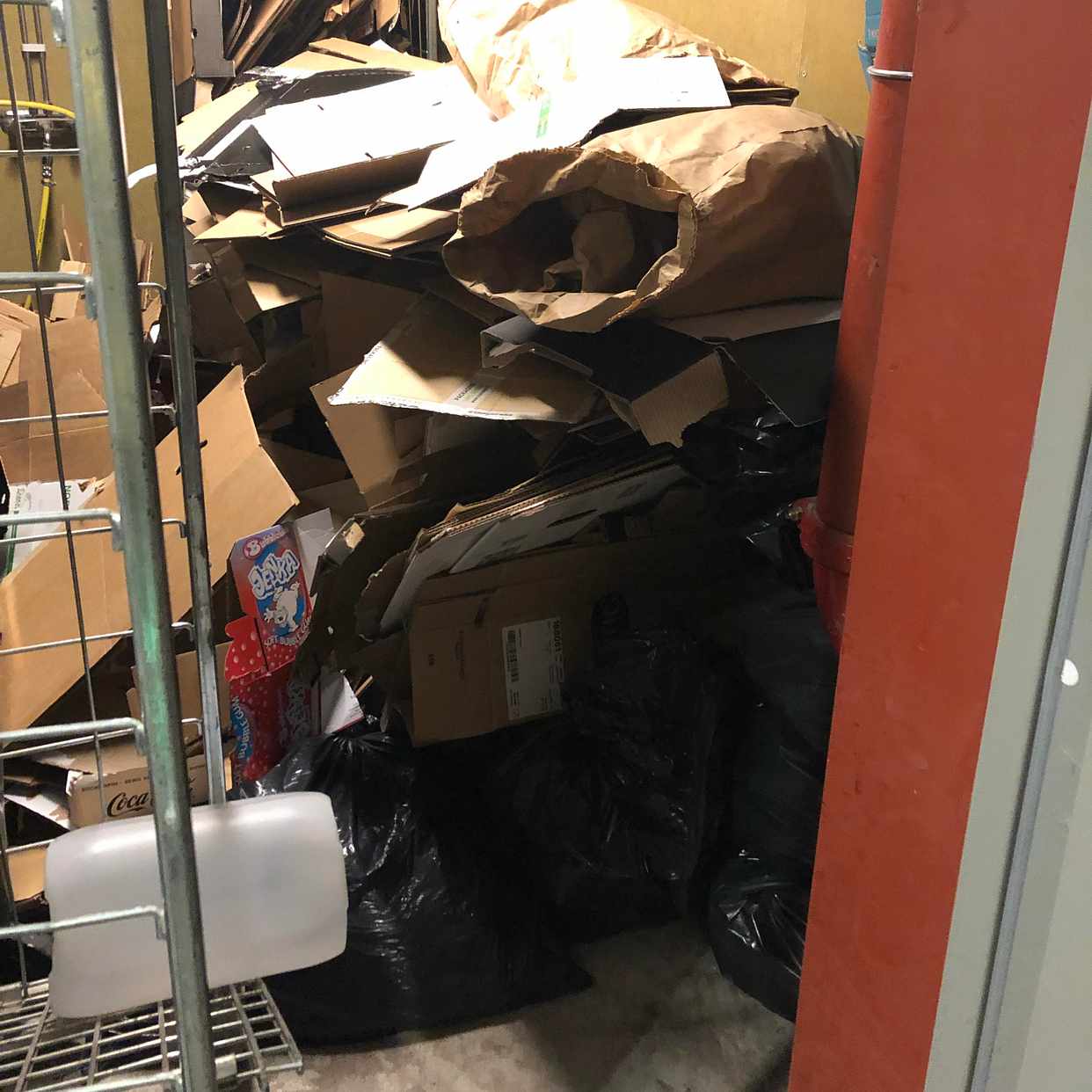 image of Cardboard & glass bottles - Stockholm