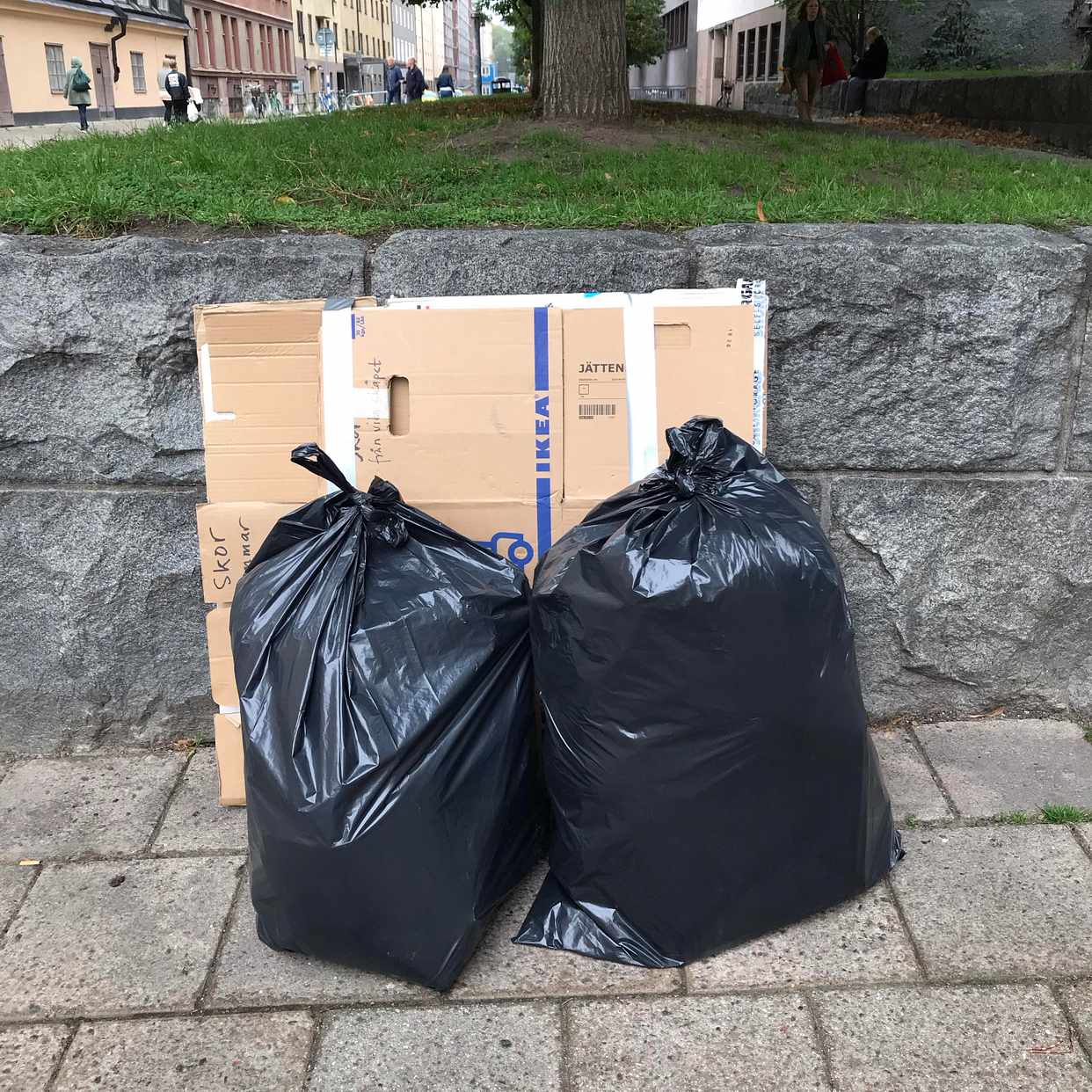 image of Säckar + kartong - Stockholm