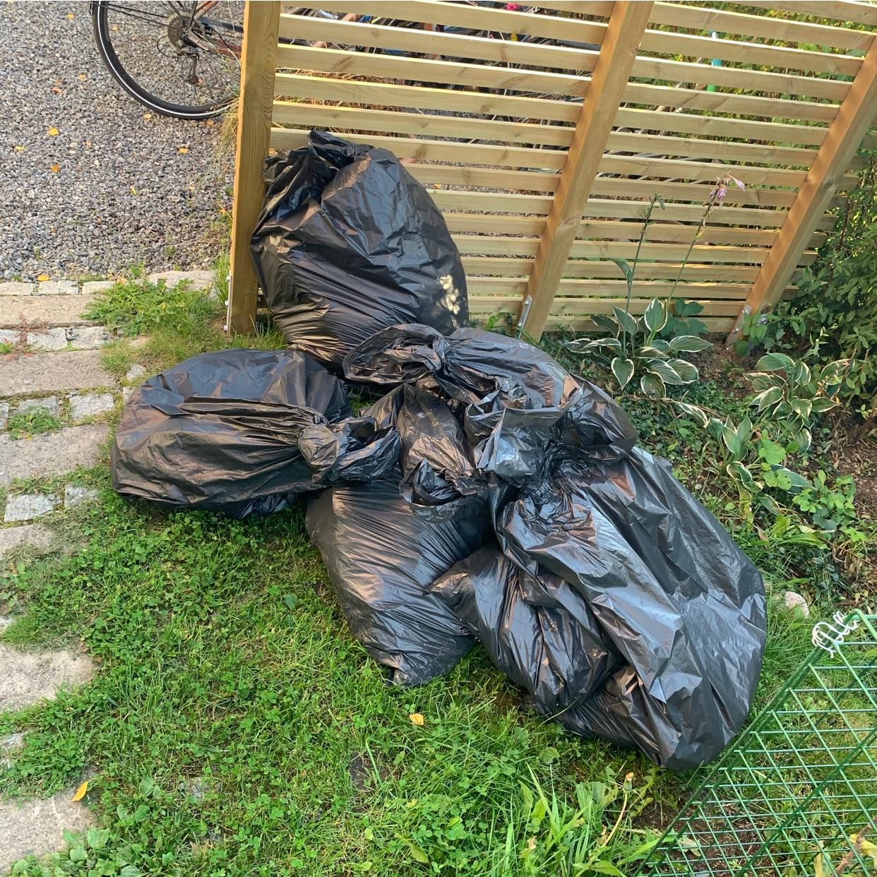 image of Löv säckar och äpplen - Enskede