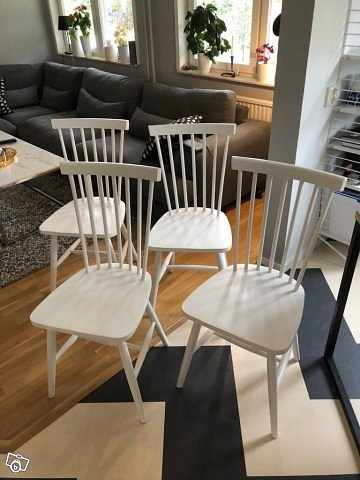 image of Vita pinnstolar  - 