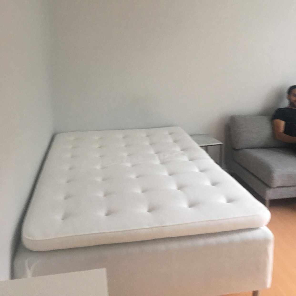 image of 140cm IKEA bed, drawer - Solna