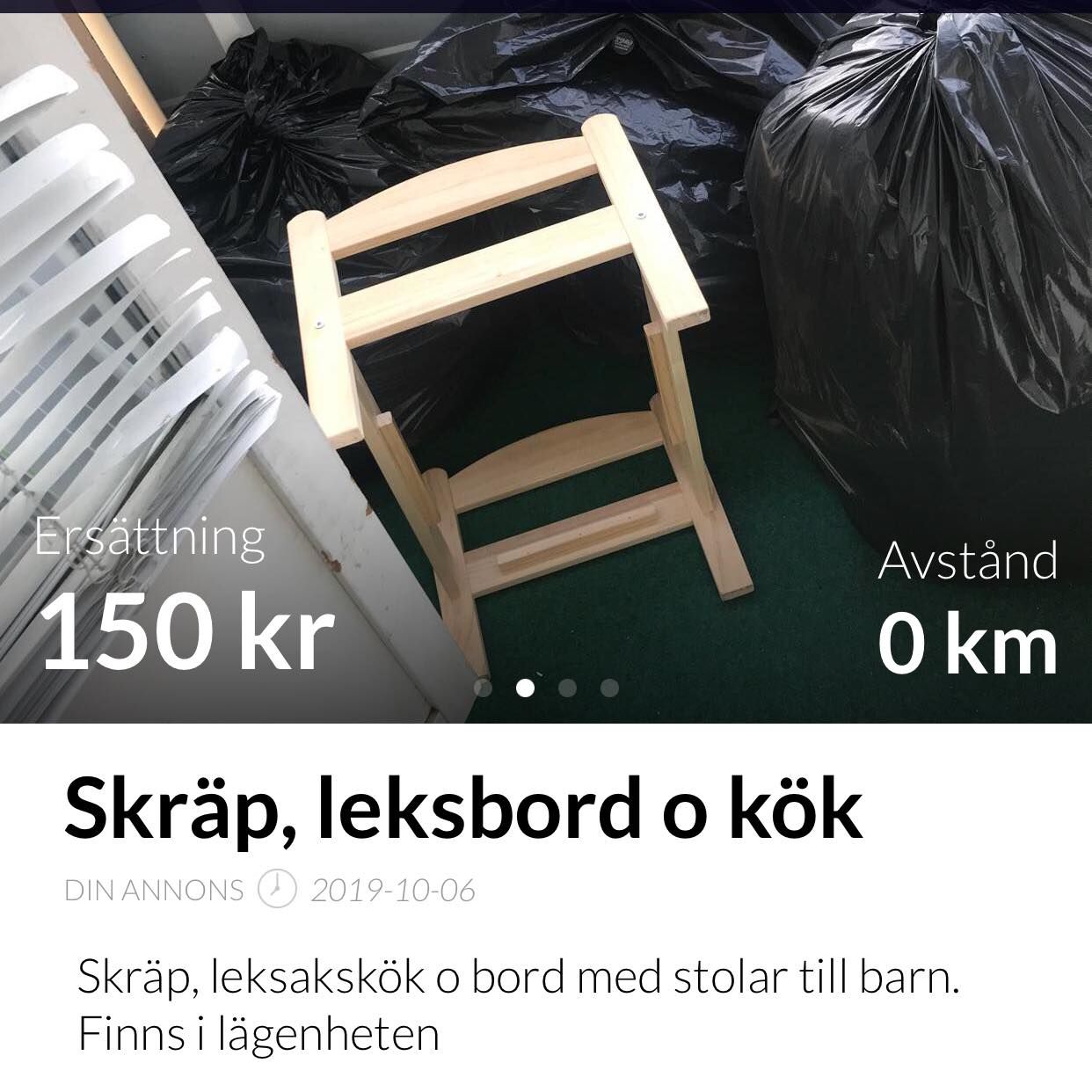 image of Skräp , leksaksmöbler - Brandbergen