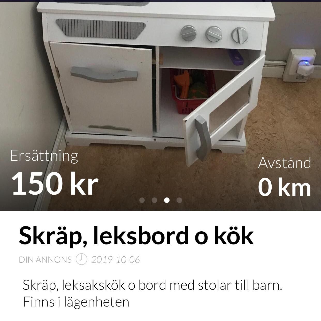 image of Skräp , leksaksmöbler - Brandbergen