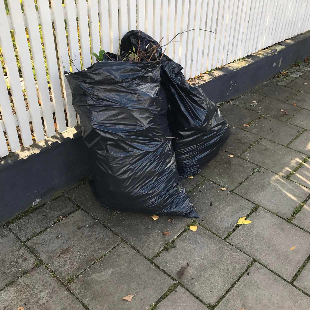 image of 2 säckar trädgårdsrens - Limhamn