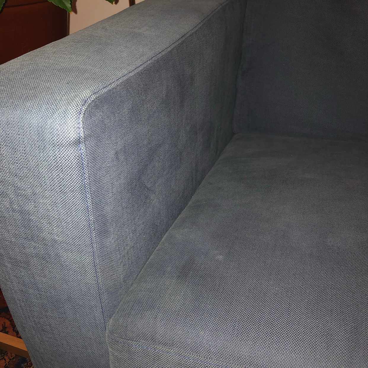 image of Stor blå IKEA soffa! - Stockholm